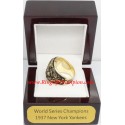 MLB 1937 New York Yankees World Series Championship Ring, Custom New York Yankees Champions Ring
