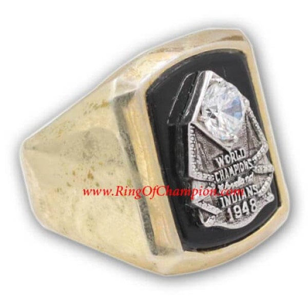  MLB 1948 Cleveland Indians World Series Championship Ring, Custom Cleveland Indians Champions Ring