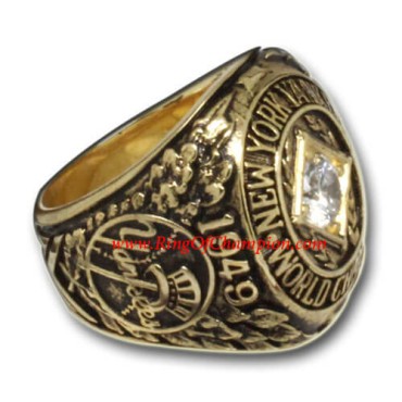 MLB 1949 New York Yankees baseball World Series Championship Ring, Custom New York Yankees Champions Ring MLB 1949 New York Yankees baseball World Series Championship Ring, Custom New York Yankees Champions Ring