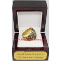 MLB 1951 New York Yankees baseball World Series Championship Ring, Custom New York Yankees Champions Ring