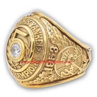 MLB 1953 New York Yankees baseball World Series Championship Ring, Custom New York Yankees Champions Ring MLB 1953 New York Yankees baseball World Series Championship Ring, Custom New York Yankees Champions Ring