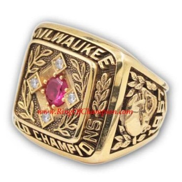 MLB 1957 Milwaukee Braves baseball World Series Championship Ring, Custom Milwaukee Braves Champions Ring MLB 1957 Milwaukee Braves baseball World Series Championship Ring, Custom Milwaukee Braves Champions Ring