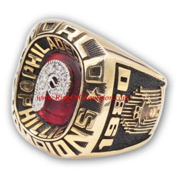 MLB 1980 Philadelphia Phillies baseball World Series Championship Ring, Custom Philadelphia Phillies Champions Ring