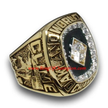 MLB 1989 Oakland Athletics baseball World Series Championship Ring, Custom Oakland Athletics Champions Ring MLB 1989 Oakland Athletics baseball World Series Championship Ring, Custom Oakland Athletics Champions Ring