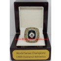 MLB 1989 Oakland Athletics baseball World Series Championship Ring, Custom Oakland Athletics Champions Ring