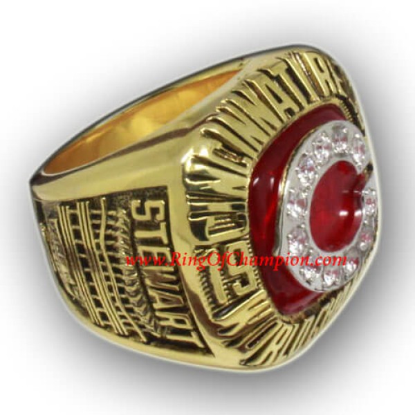 MLB 1990 Cincinnati Reds baseball World Series Championship Ring, Custom Cincinnati Reds Champions Ring