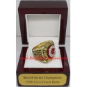 MLB 1990 Cincinnati Reds baseball World Series Championship Ring, Custom Cincinnati Reds Champions Ring