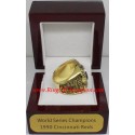 MLB 1990 Cincinnati Reds baseball World Series Championship Ring, Custom Cincinnati Reds Champions Ring