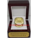 MLB 1990 Cincinnati Reds baseball World Series Championship Ring, Custom Cincinnati Reds Champions Ring