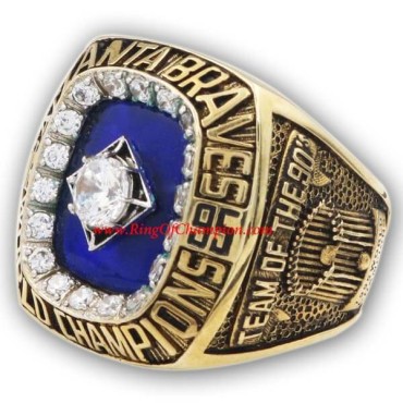 MLB 1995 Atlanta Braves baseball World Series Championship Ring, Custom Atlanta Braves Champions Ring MLB 1995 Atlanta Braves baseball World Series Championship Ring, Custom Atlanta Braves Champions Ring