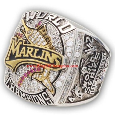 MLB 2003 Florida Marlins baseball World Series Championship Ring, Custom Florida Marlins Champions Ring