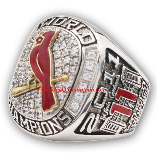 MLB 2011 St. Louis Cardinals baseball World Series Championship Ring, Custom St. Louis Cardinals Champions Ring
