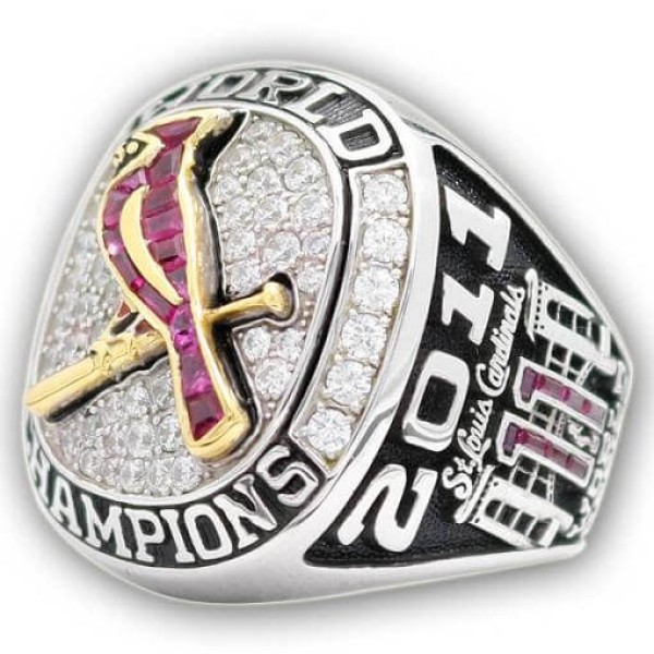 MLB 2011 St. Louis Cardinals baseball World Series Championship Ring (Stone Version)