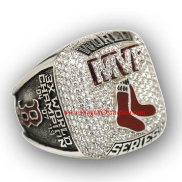 MLB 2013 Boston Red Sox MVP ORTIZ 3X baseball World Series Championship Ring, Custom Boston Red Sox Ring