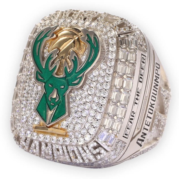 NBA 2021 Milwaukee Bucks NBA Men's Basketball World Championship Ring