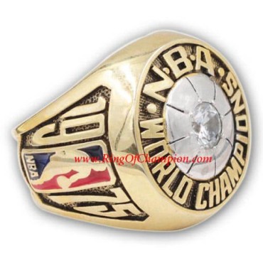 NBA 1975 Golden State Warriors Basketball World Championship Ring, Custom Golden State Warriors Champions Ring