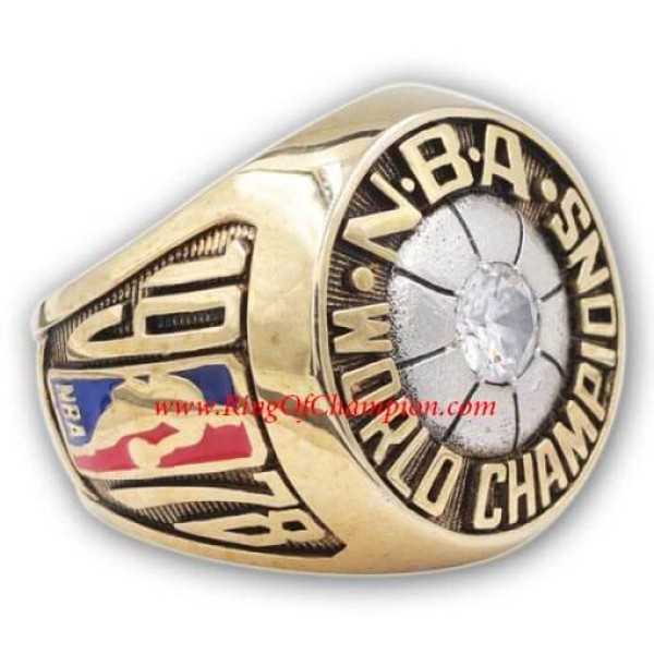 NBA 1978 Washington Bullets Basketball World Championship Ring, Custom Washington Bullets Champions Ring