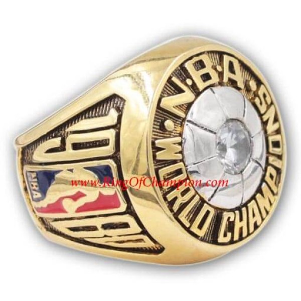 NBA 1980 Los Angeles Lakers Basketball World Championship Ring, Custom Los Angeles Lakers Champions Ring