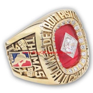 NBA 1990 Detroit Pistons Basketball World Championship Ring, Custom Detroit Pistons Champions Ring NBA 1990 Detroit Pistons Basketball World Championship Ring, Custom Detroit Pistons Champions Ring