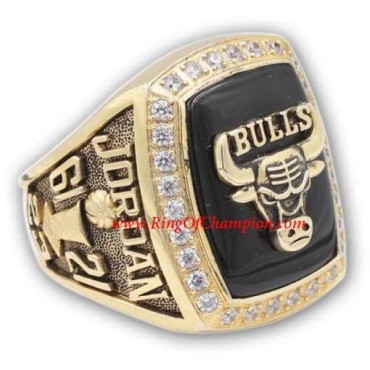 NBA 1991 Chicago Bulls Basketball World Championship Ring, Custom Chicago Bulls Champions Ring