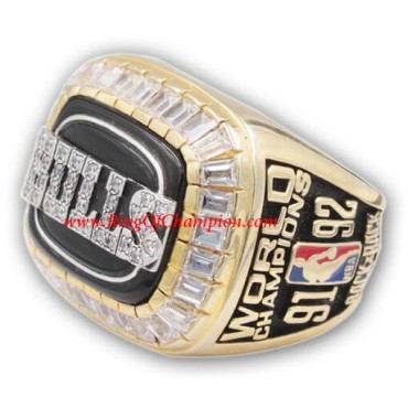 NBA 1992 Chicago Bulls Basketball World Championship Ring, Custom Chicago Bulls Champions Ring