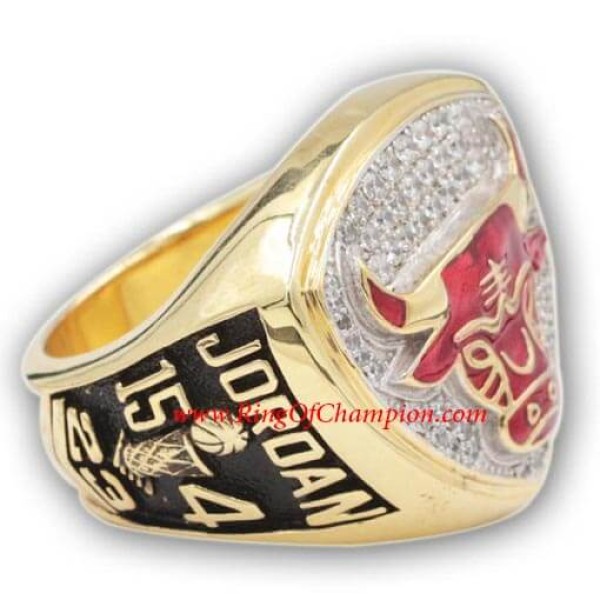 NBA 1993 Chicago Bulls Basketball World Championship Ring, Custom Chicago Bulls Champions Ring