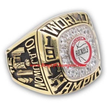 NBA 1994 Houston Rockets Basketball World Championship Ring, Custom Houston Rockets Champions Ring