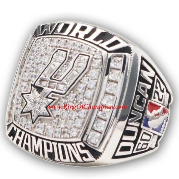 NBA 2003 San Antonio Spurs Basketball World Championship Ring, Custom San Antonio Spurs Champions Ring