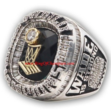 NBA 2006 Miami Heat Basketball World Championship Ring, Custom Miami Heat Champions Ring NBA 2006 Miami Heat Basketball World Championship Ring, Custom Miami Heat Champions Ring