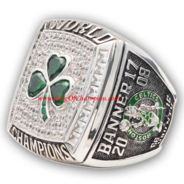 NBA 2008 Boston Celtics Basketball World Championship Ring, Custom Boston Celtics Champions Ring NBA 2008 Boston Celtics Basketball World Championship Ring, Custom Boston Celtics Champions Ring