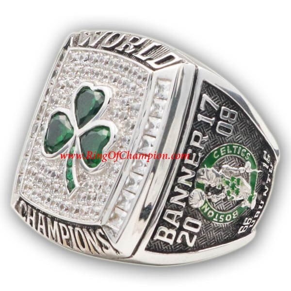 NBA 2008 Boston Celtics Basketball World Championship Ring, Custom Boston Celtics Champions Ring