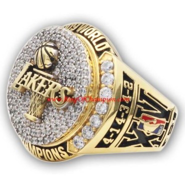NBA 2009 Los Angeles Lakers Basketball World Championship Ring, Custom Los Angeles Lakers Champions Ring NBA 2009 Los Angeles Lakers Basketball World Championship Ring, Custom Los Angeles Lakers Champions Ring