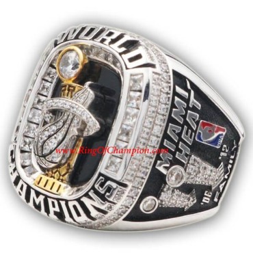 NBA 2012 Miami Heat Basketball World Championship Ring, Custom Miami Heat Champions Ring NBA 2012 Miami Heat Basketball World Championship Ring, Custom Miami Heat Champions Ring