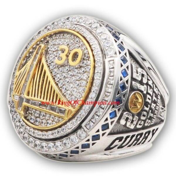 NBA 2015 Golden State Warriors Basketball World Championship Ring, Custom Golden State Warriors Champions Ring