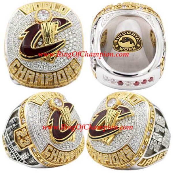 NBA 2016 Cleveland Cavaliers Basketball Replica World Championship Ring, Custom Cleveland Cavaliers Ring