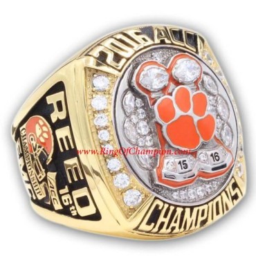 ACC 2016 Clemson Tigers Men's Football College National Championship Ring