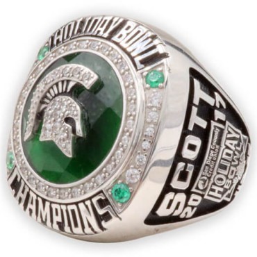 Holiday Bowl 2017 Michigan State Spartans Men's Football College Championship Ring
