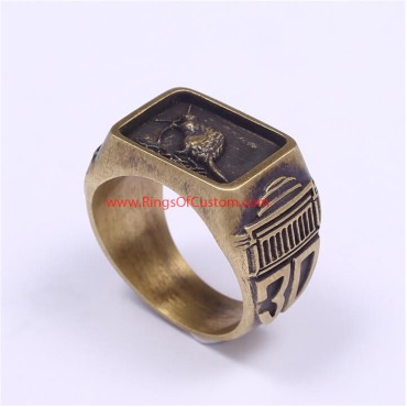 1930 MIT College Graduate Ring, 1930 MIT Grad Rat ring, Custom MIT Class Ring