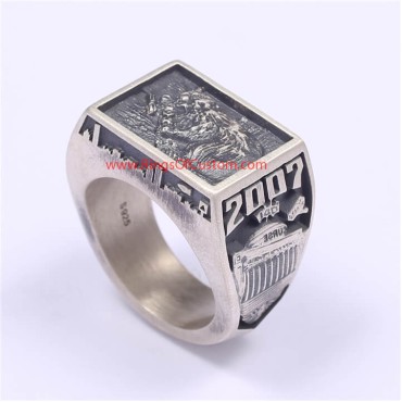 2007 MIT College Graduate Ring, 2007 MIT Grad Rat ring, Custom MIT Class Ring