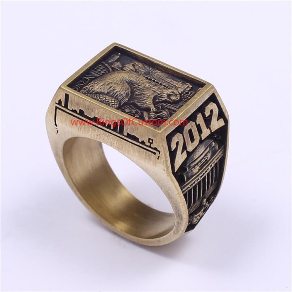 2012 MIT College Graduate Ring, 2012 MIT Grad Rat ring, Custom MIT Class Ring