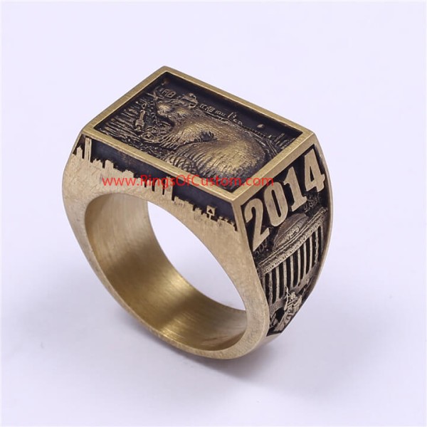2014 MIT College Graduate Ring, 2014 MIT Grad Rat ring, Custom MIT Class Ring