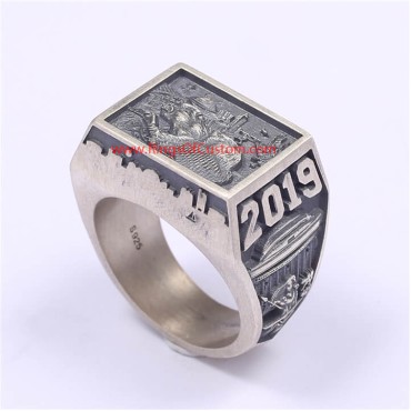 2019 MIT College Graduate Ring, 2019 MIT Grad Rat ring, Custom MIT Class Ring
