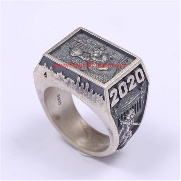 2020 MIT College Graduate Ring, 2020 MIT Grad Rat ring, Custom MIT Class Ring