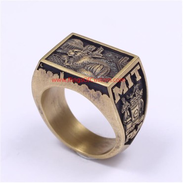 2021 MIT College Graduate Ring, 2021 MIT Grad Rat ring, Custom MIT Class Ring