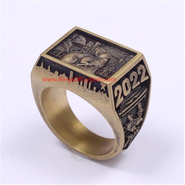 2022 MIT College Graduate Ring, 2022 MIT Grad Rat ring, Custom MIT Class Ring