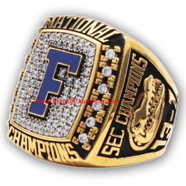 NCAA 2008 Florida Gators Men's Football National College Championship Ring