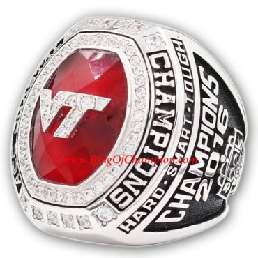 ACC 2016 Virginia Tech Hokies Men's Football College Championship Ring, custom Virginia Tech Hokies Ring ACC 2016 Virginia Tech Hokies Men's Football College Championship Ring, custom Virginia Tech Hokies Ring