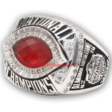 BCS 2012 Alabama Crimson Tide Men's Football National Championship Ring, Custom Alabama Crimson Tide Champions Ring BCS 2012 Alabama Crimson Tide Men's Football National Championship Ring, Custom Alabama Crimson Tide Champions Ring