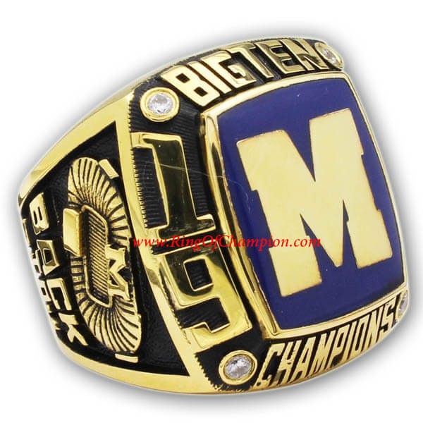 Big Ten 1998 Michigan Wolverines Men's Football College Championship Ring