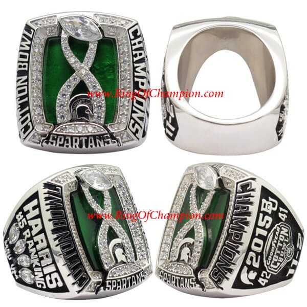 Cotton Bowl 2014 - 2015 Michigan State Spartans Men's Football Cotton Bowl College Championship Ring